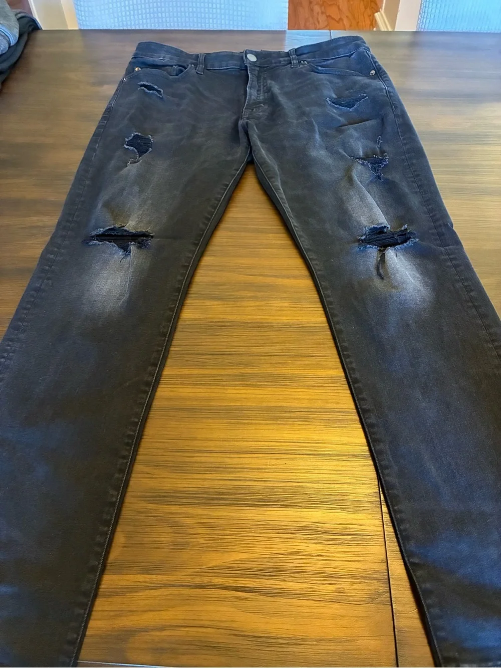American Eagle Outfitters Black Distressed  Jeans